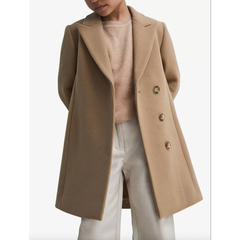 REISS Harlow Wool Blend Overcoat size Size 10